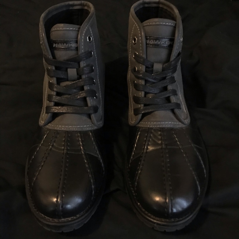 Hawks & Co Dark Grey Suede Boots